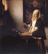 Jan Vermeer Woman Holding a Balance Sweden oil painting artist